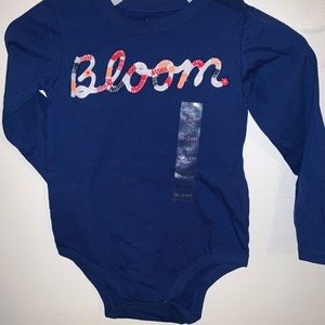 Blue Bloom onesie